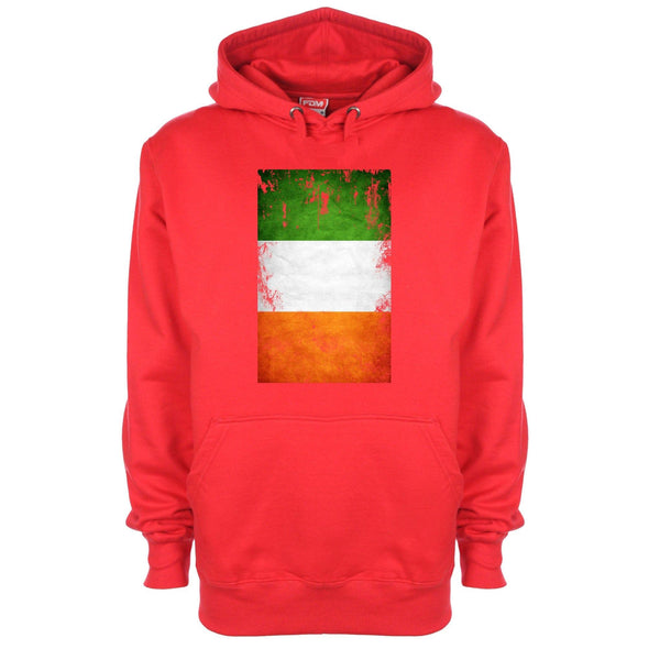 Ireland Distressed Flag Printed Hoodie - Mr Wings Emporium 