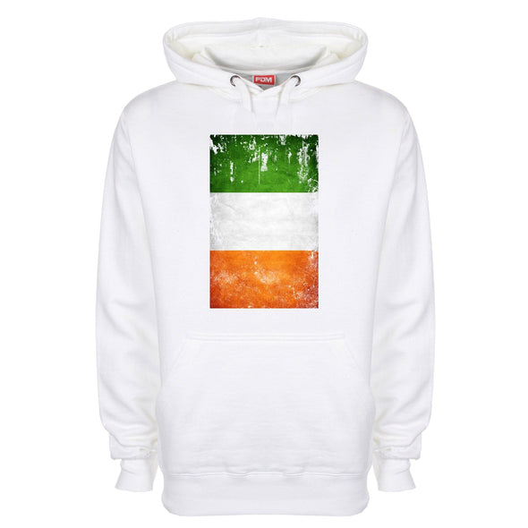 Ireland Distressed Flag Printed Hoodie - Mr Wings Emporium 