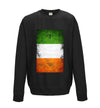 Ireland Distressed Flag Printed Sweatshirt - Mr Wings Emporium 