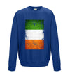 Ireland Distressed Flag Printed Sweatshirt - Mr Wings Emporium 