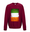 Ireland Distressed Flag Printed Sweatshirt - Mr Wings Emporium 