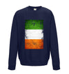 Ireland Distressed Flag Printed Sweatshirt - Mr Wings Emporium 