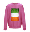 Ireland Distressed Flag Printed Sweatshirt - Mr Wings Emporium 