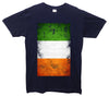 Ireland Distressed Flag Printed T-Shirt - Mr Wings Emporium 