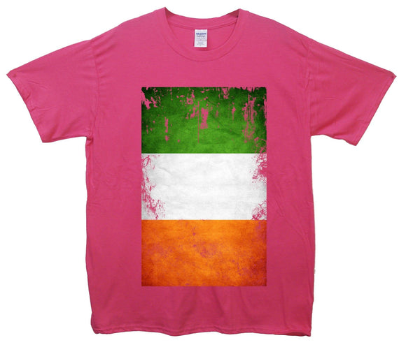 Ireland Distressed Flag Printed T-Shirt - Mr Wings Emporium 