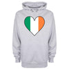 Ireland Flag Heart Printed Hoodie - Mr Wings Emporium 