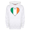 Ireland Flag Heart Printed Hoodie - Mr Wings Emporium 