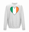 Ireland Flag Heart Printed Sweatshirt - Mr Wings Emporium 