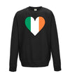 Ireland Flag Heart Printed Sweatshirt - Mr Wings Emporium 