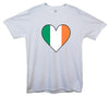 Ireland Flag Heart Printed T-Shirt - Mr Wings Emporium 