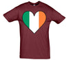 Ireland Flag Heart Printed T-Shirt - Mr Wings Emporium 