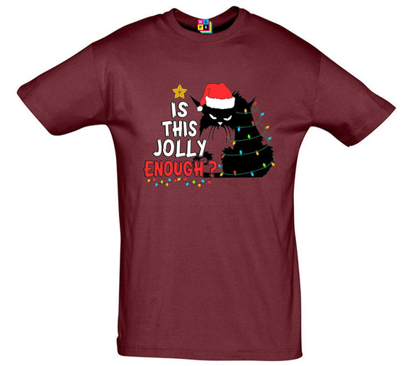 Is This Jolly Enough Printed T-Shirt - Mr Wings Emporium 