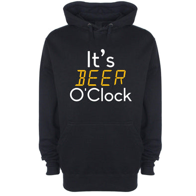 It's Beer O'Clock Printed Hoodie - Mr Wings Emporium 