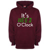 It's Weed O'Clock Printed Hoodie - Mr Wings Emporium 