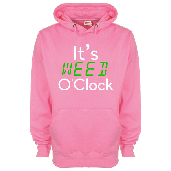 It's Weed O'Clock Printed Hoodie - Mr Wings Emporium 