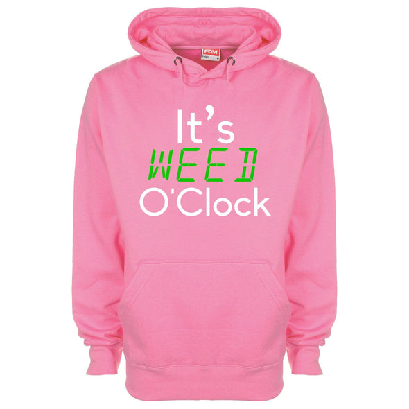 It's Weed O'Clock Printed Hoodie - Mr Wings Emporium 