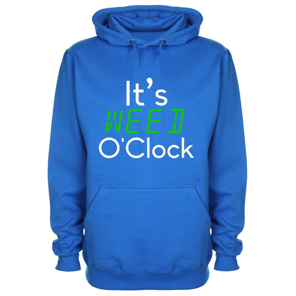 It's Weed O'Clock Printed Hoodie - Mr Wings Emporium 