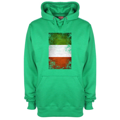 Italy Distressed Flag Printed Hoodie - Mr Wings Emporium 