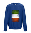 Italy Distressed Flag Printed Sweatshirt - Mr Wings Emporium 