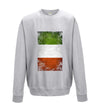 Italy Distressed Flag Printed Sweatshirt - Mr Wings Emporium 