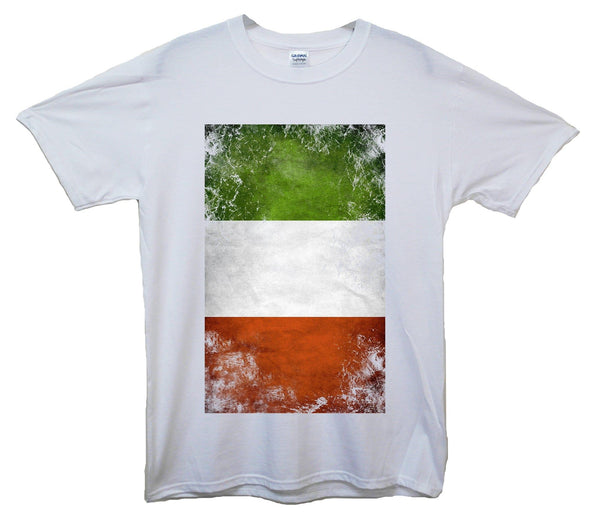 Italy Distressed Flag Printed T-Shirt - Mr Wings Emporium 