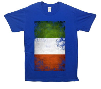 Italy Distressed Flag Printed T-Shirt - Mr Wings Emporium 