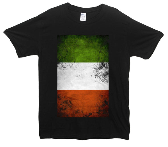 Italy Distressed Flag Printed T-Shirt - Mr Wings Emporium 