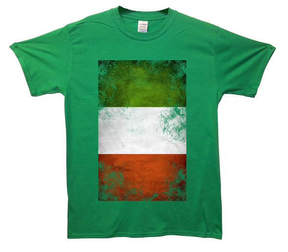 Italy Distressed Flag Printed T-Shirt - Mr Wings Emporium 