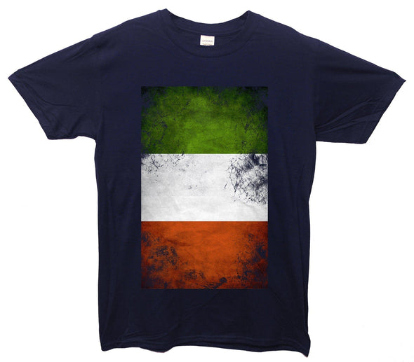 Italy Distressed Flag Printed T-Shirt - Mr Wings Emporium 