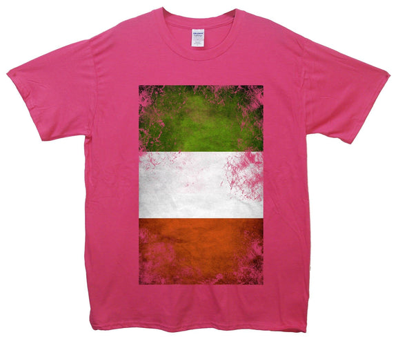 Italy Distressed Flag Printed T-Shirt - Mr Wings Emporium 