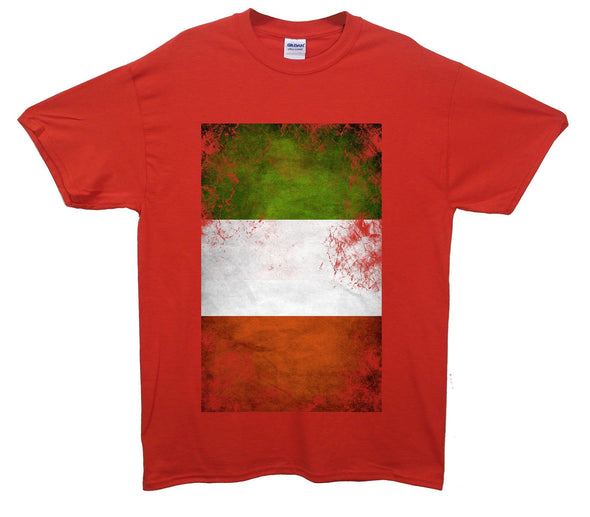 Italy Distressed Flag Printed T-Shirt - Mr Wings Emporium 