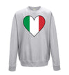 Italy Flag Heart Printed Sweatshirt - Mr Wings Emporium 