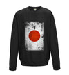 Japan Distressed Flag Printed Sweatshirt - Mr Wings Emporium 