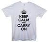 Keep Calm And Carry On Printed T-Shirt - Mr Wings Emporium 