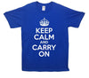 Keep Calm And Carry On Printed T-Shirt - Mr Wings Emporium 