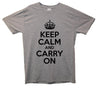 Keep Calm And Carry On Printed T-Shirt - Mr Wings Emporium 