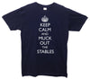 Keep Calm And Muck Out The Stables Printed T-Shirt - Mr Wings Emporium 