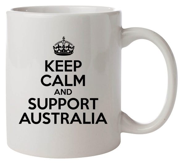 Keep Calm and Support Australia Printed Mug - Mr Wings Emporium 