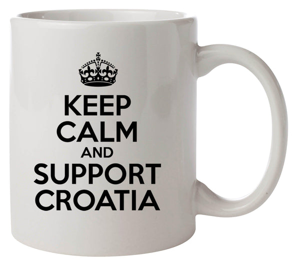 Keep Calm and Support Croatia Printed Mug - Mr Wings Emporium 