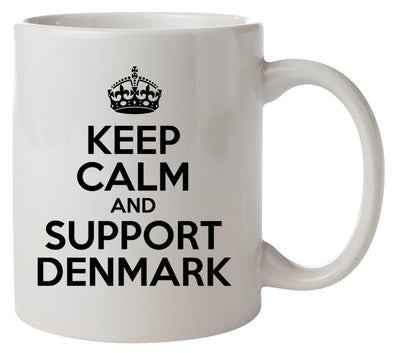 Keep Calm and Support Denmark Printed Mug - Mr Wings Emporium 