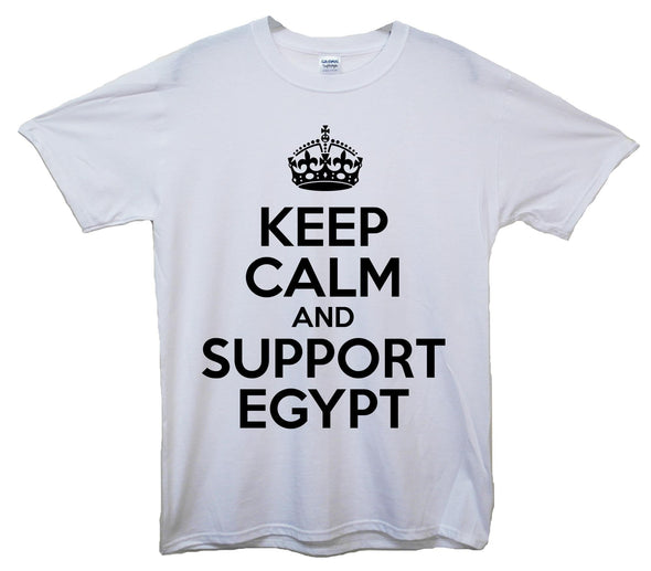 Keep Calm And Support Egypt Printed T-Shirt - Mr Wings Emporium 