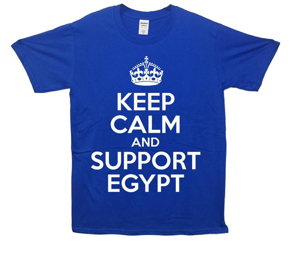 Keep Calm And Support Egypt Printed T-Shirt - Mr Wings Emporium 
