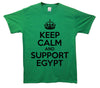 Keep Calm And Support Egypt Printed T-Shirt - Mr Wings Emporium 