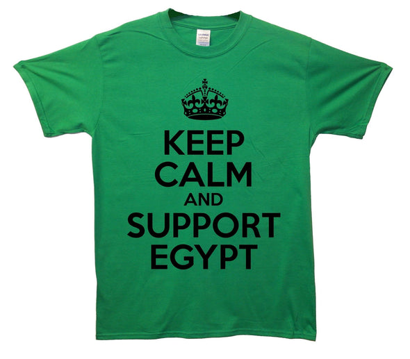 Keep Calm And Support Egypt Printed T-Shirt - Mr Wings Emporium 