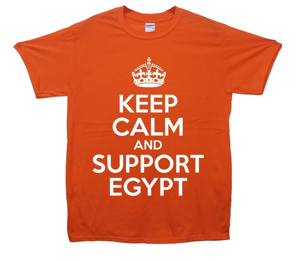 Keep Calm And Support Egypt Printed T-Shirt - Mr Wings Emporium 