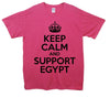 Keep Calm And Support Egypt Printed T-Shirt - Mr Wings Emporium 