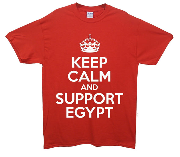 Keep Calm And Support Egypt Printed T-Shirt - Mr Wings Emporium 