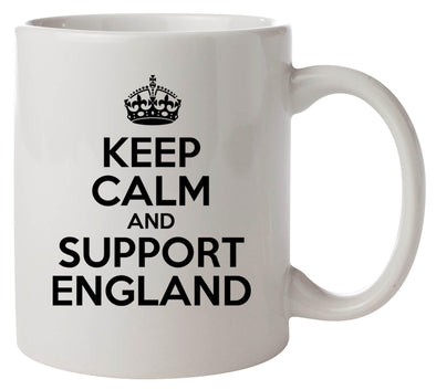 Keep Calm and Support England Printed Mug - Mr Wings Emporium 