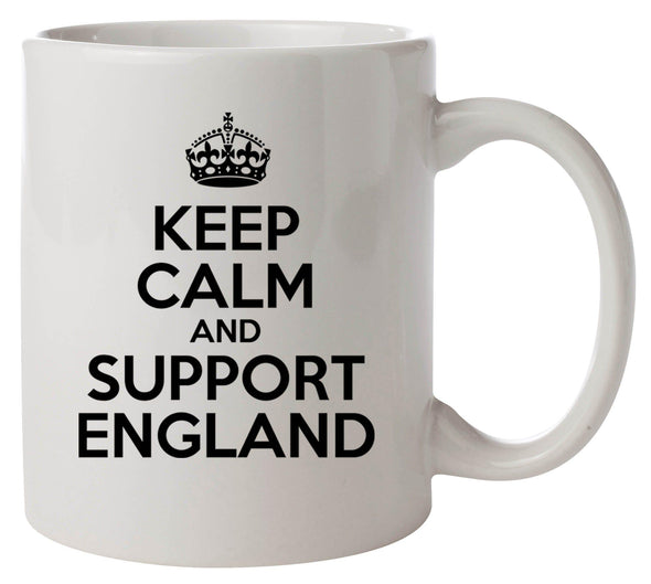 Keep Calm and Support England Printed Mug - Mr Wings Emporium 