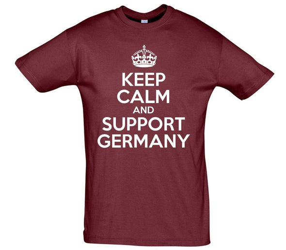 Keep Calm And Support Germany Printed T-Shirt - Mr Wings Emporium 